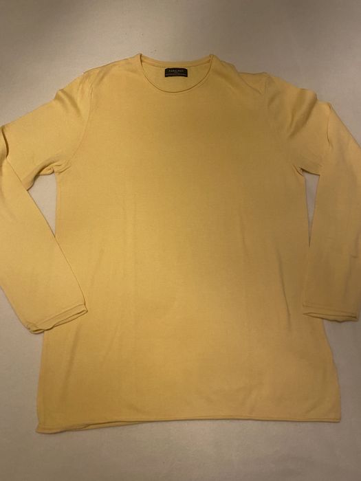 Malha algodão, da Zara Man, amarelo, Tam.M