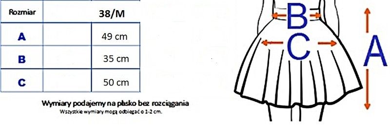 Pikowana spódnica "La Fuzia" 38/M