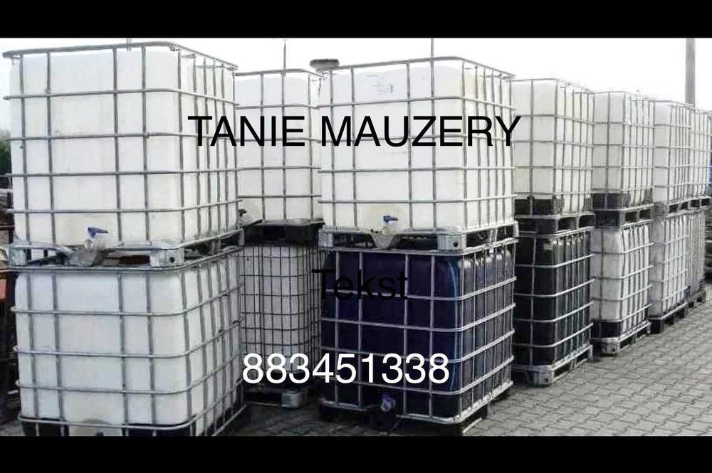 Mauzer/Pojemnik IBC 1000 litrów/Zbiornik na wodę/Paleto pojemnik