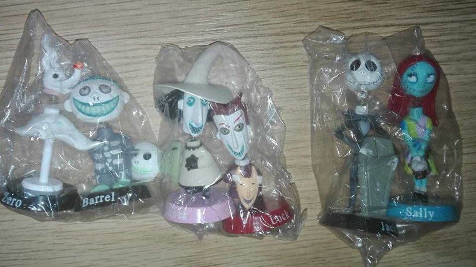 Conjunto 6 figuras Nightmare before Christmas (novos)