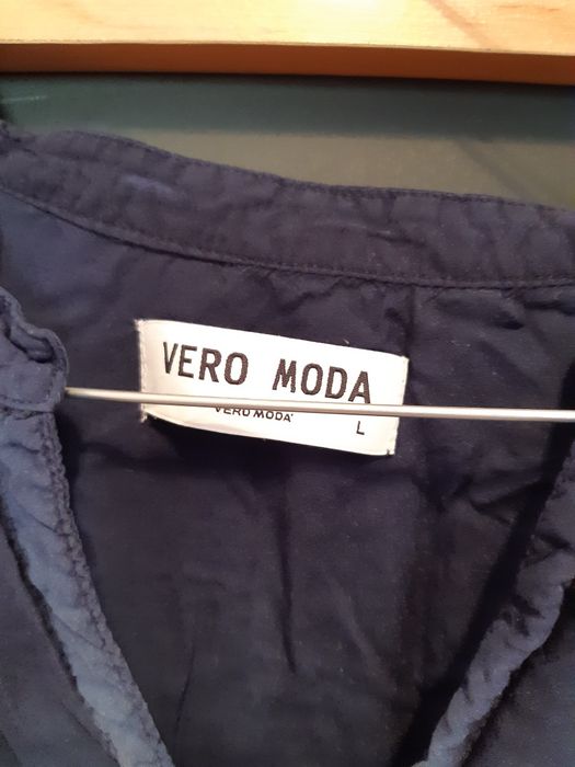 VERO MODA. Koszula ombre niebiesko-granatowa, rozm. L