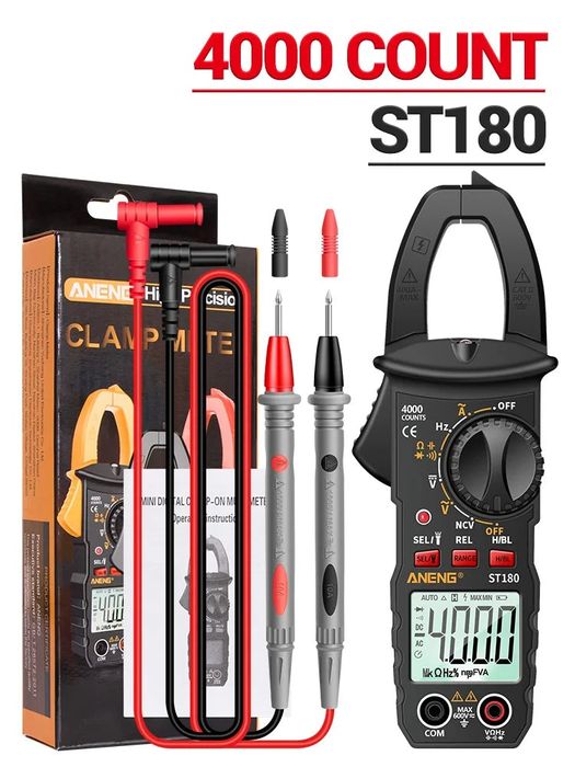 Aneng ST180 cyfrowy miernik cęgowy multimetr