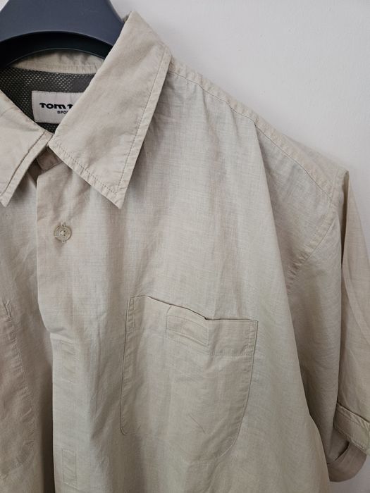 Tom Tailor piaskowa koszula sportswear fit & sport r XL