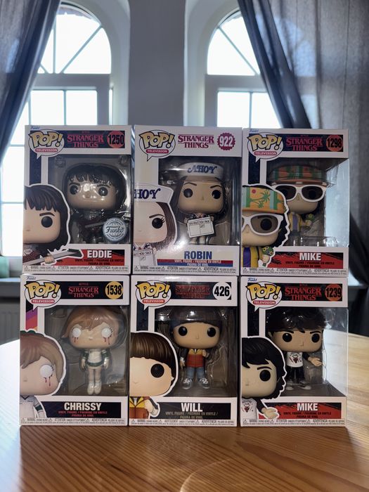 Funko Pop Stranger Things Mike Will Chrissy Robin Eddie Дивні Справи