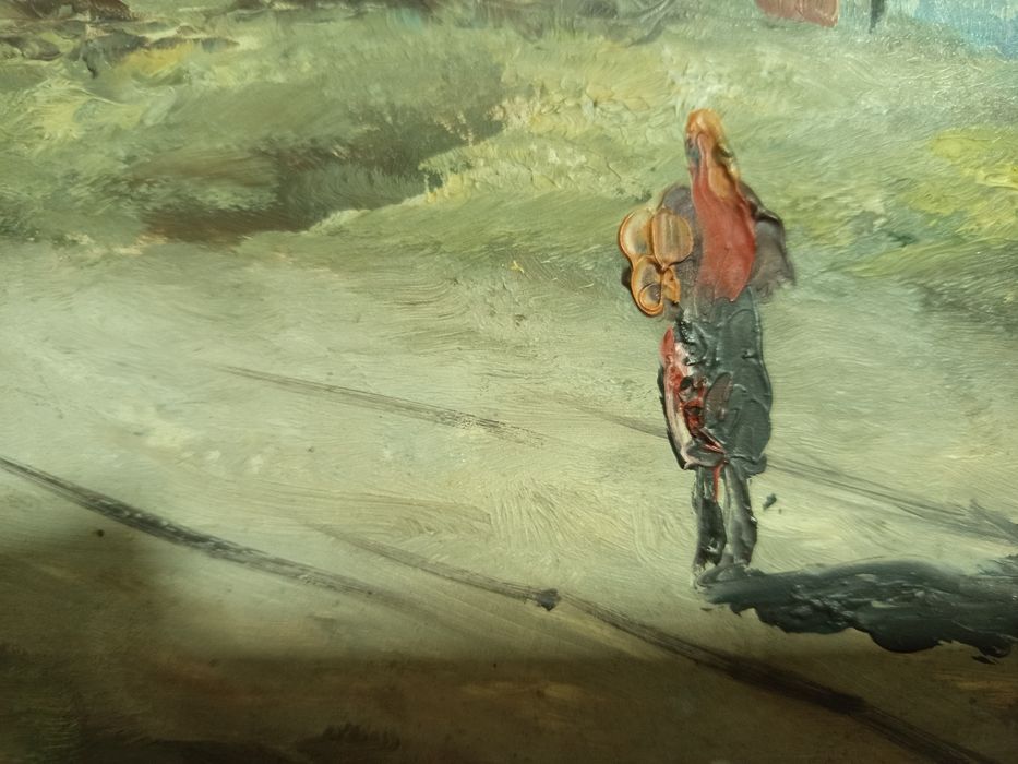 Pintura antiga a óleo