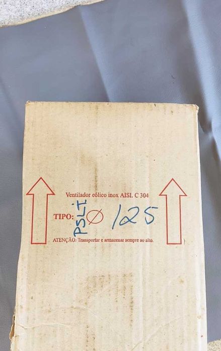 Ventilador eólico inox AISI. C 304 - diâmetro 125