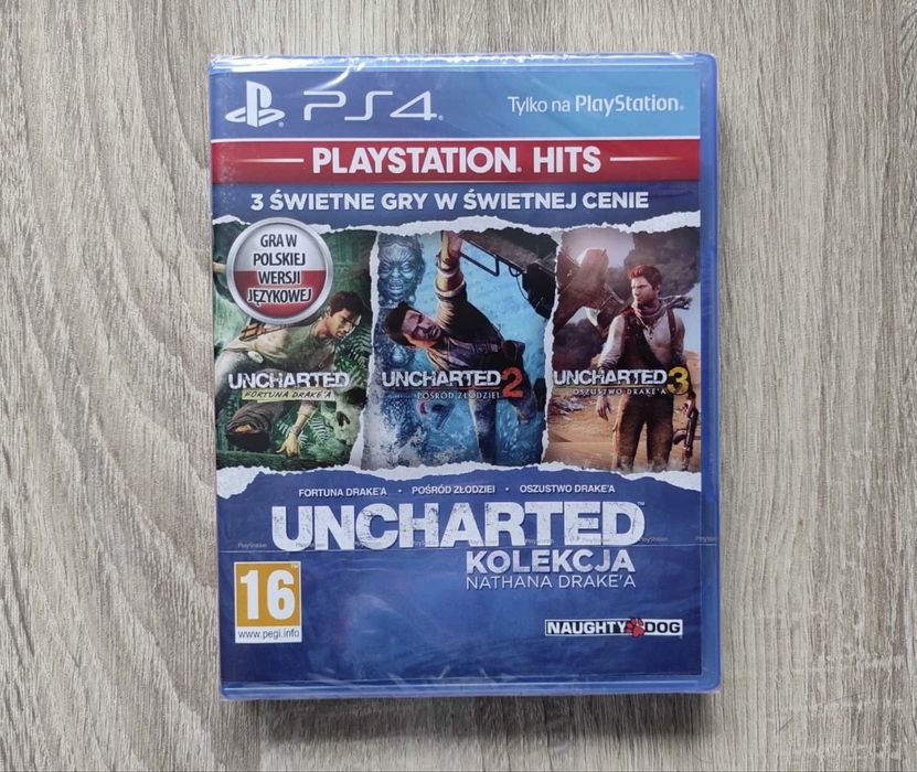 Uncharted Kolekcja PS4 nowa w folii PL dubbing