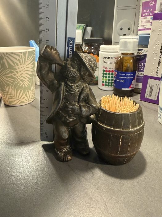 Подставка  под зубочистки бронза