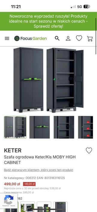 szafa garażowa duża/mała