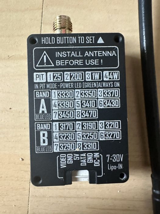 Видеопередатчик RushFPV 3.3G 4W vtx rush 3.3