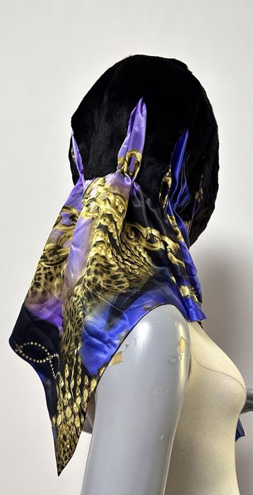 Szal z norką oraz jedwaba