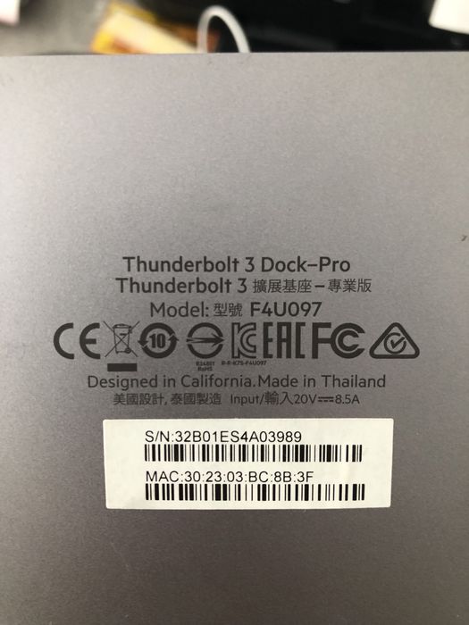 ок-станція Belkin Thunderbolt 3 Dock Pro