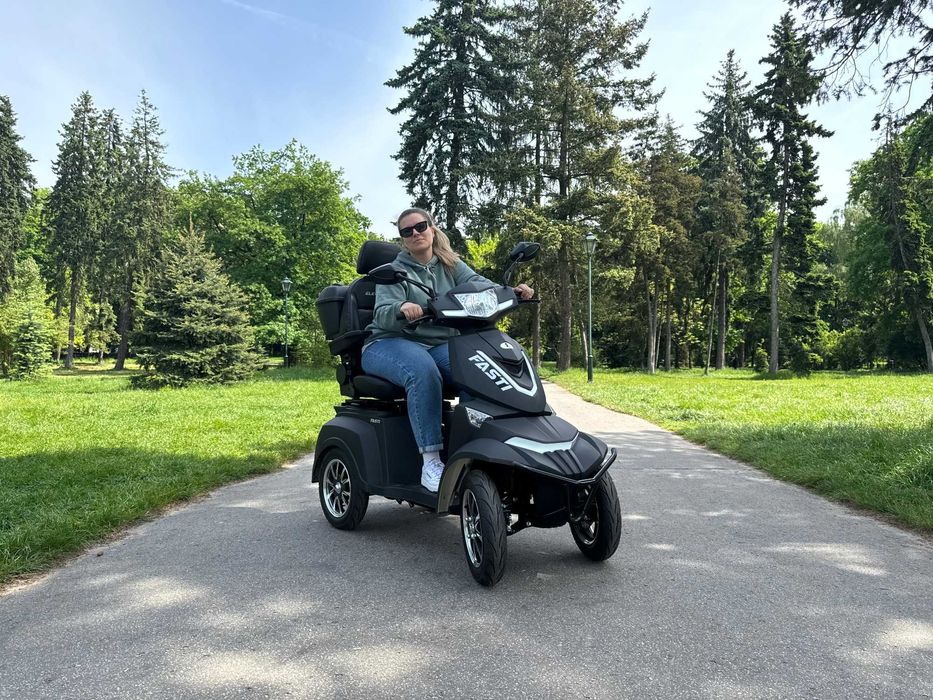 ELECTRORIDE FASTI 4 Max czterokołowy skuter elektryczny, czarny