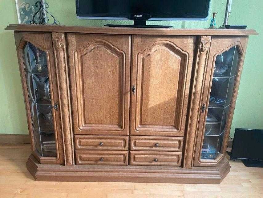 Вітрина буфет дуб- горіх