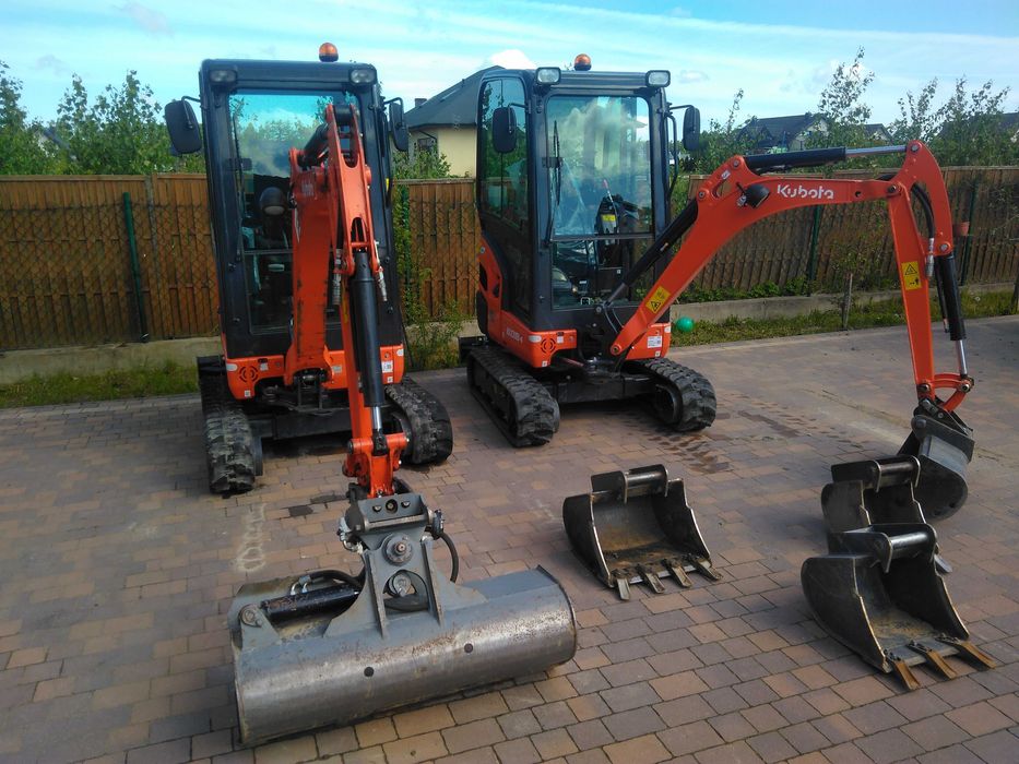 wynajem minikoparki Kubota KX18-4 2szt Nowe !!! Transport Tanio !!!