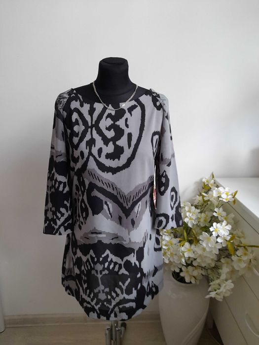 Czarno-szara tunika roz.M