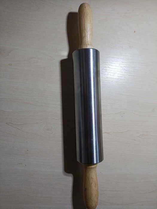 Качалка металлическая для теста скалка