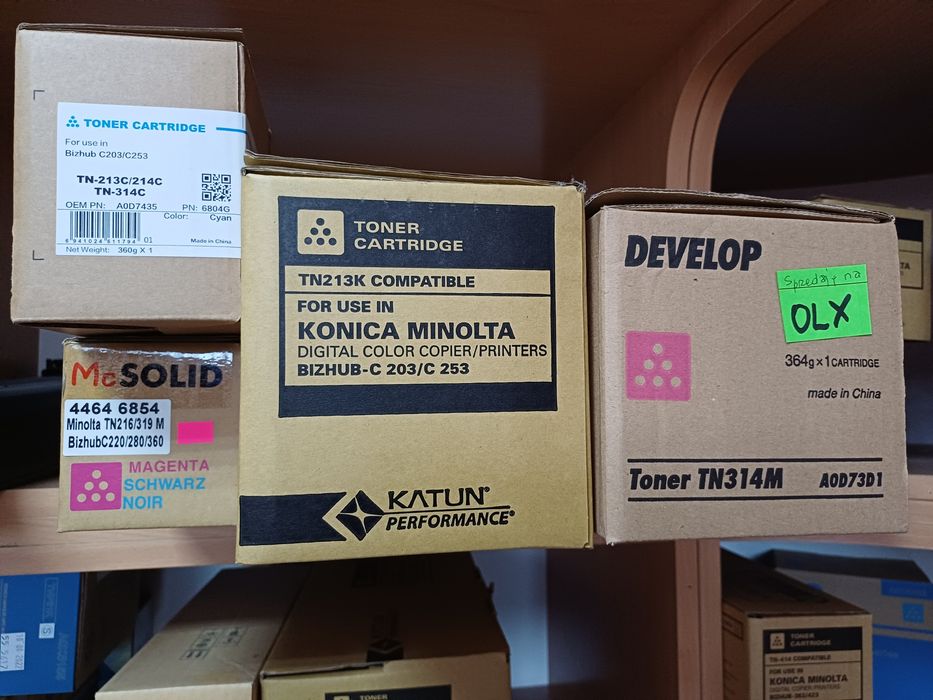 Wyprzedaż - Konica Minolta Brother Samsung HP Toner Bęben