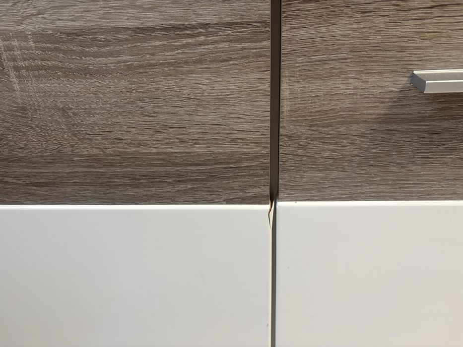 REZERWACJA Dwie komody zestaw w kolorze bieli i drewna