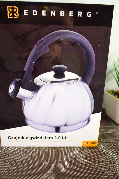 Чайник со свистком из 18/10 нержавеющей стали 2 литра Edenberg EB-8861