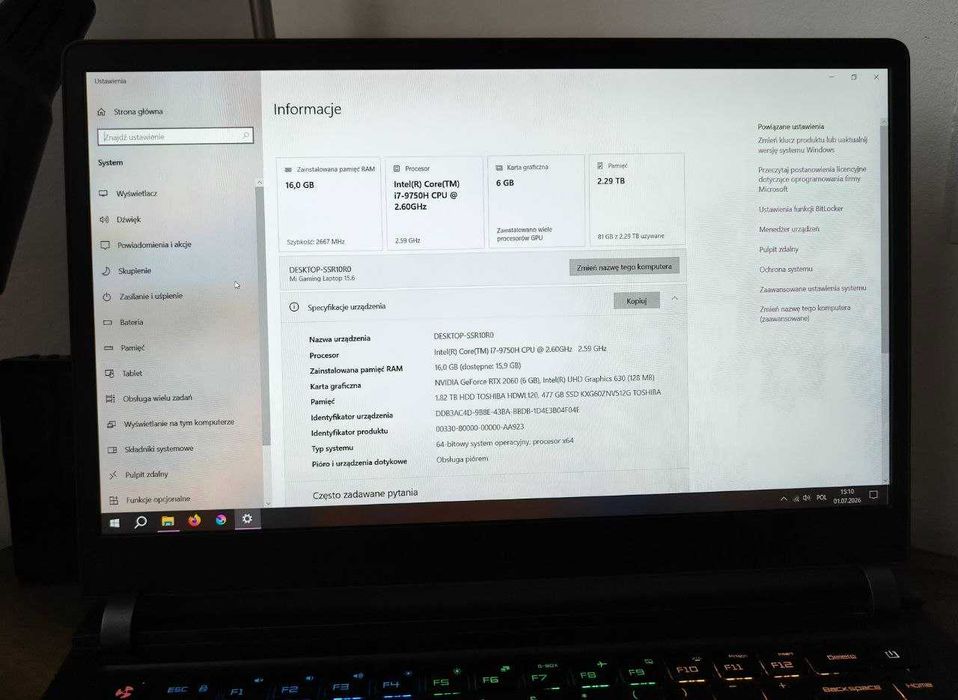 Xiaomi Mi Gaming Laptop 2019