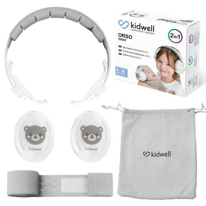 Słuchawki wygłuszające ochronne dla dzieci 2w1