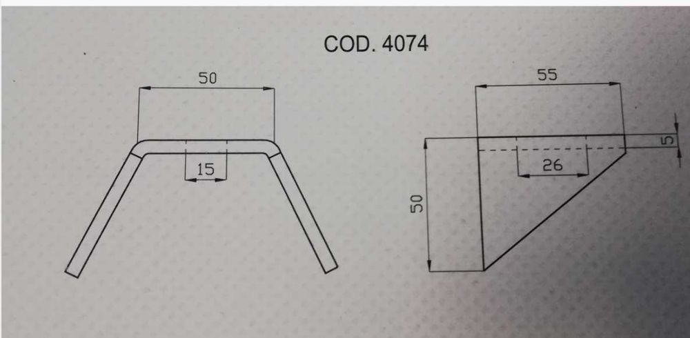 Uchwyt mała konsolka ramy/podramówki
