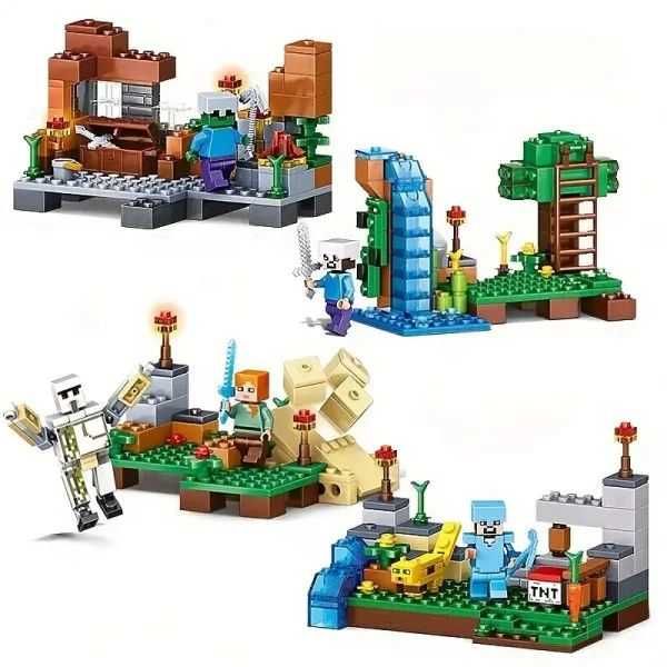Конструткор Майнкрафт minecraft сумісний Лего Lego шахта село база