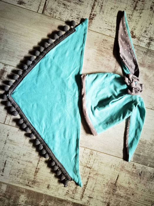 czapka + szal, chusta rozm 92, komplet