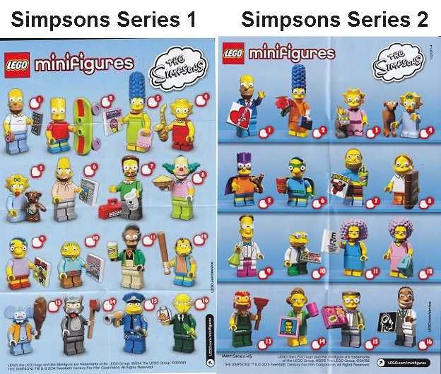 LEGO MINIFIGURAS Séries Disney Marvel Simpsons DC Batman Harry Potter