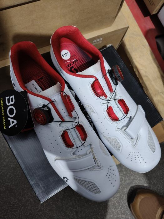 Buty Spd Scott Road VERTEC  BOA White/red r.44