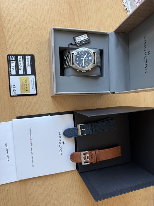 Hamilton Khaki Pilot Mechanical Chrono Full Set 2025 + gratisy! REZERWACJA