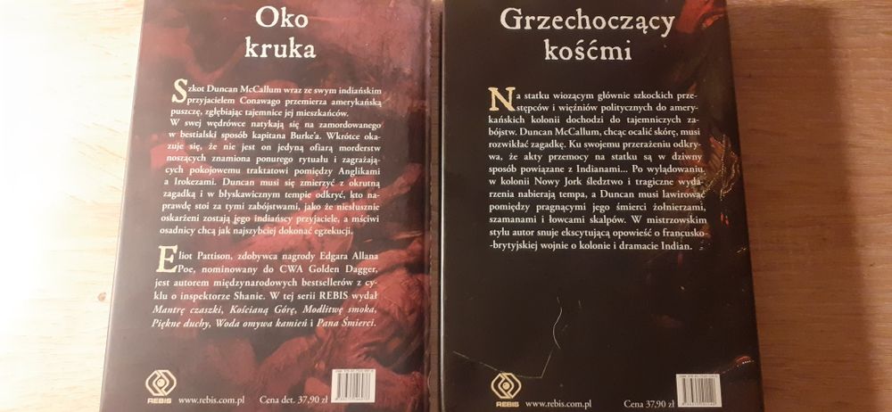 Eliot Pattison  Grzechoczący kośćmi & Oko Kruka 2 powieści