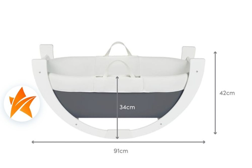 SHNUGGLE Kosz Mojżesza ze.stojakiem szary zestaw