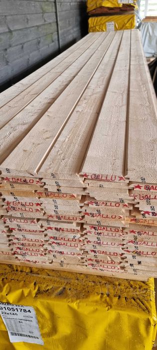 Promocja !!! Deska 22x145 kl. AB szczotkowana, BIAŁA szorstka!!!