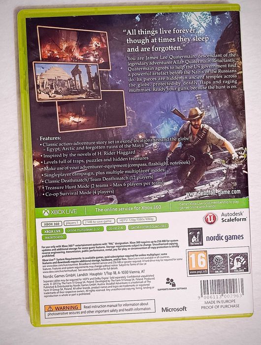 Deadfall Adventures PL Napisy Xbox 360