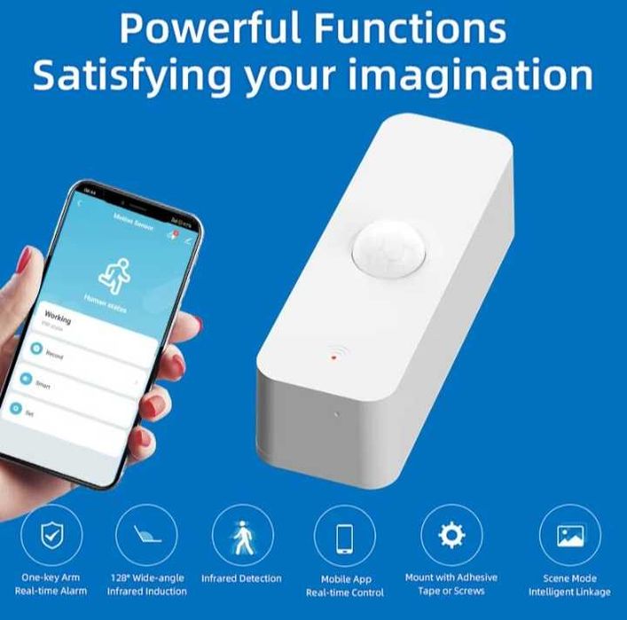 Tuya WiFi czujnik ruchu PIR inteligentny