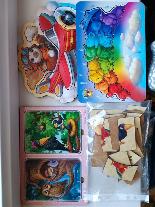 Дерев'яні пазли вкладиші