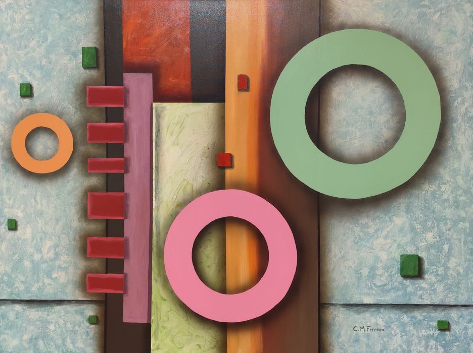 Pintura abstrata para decoração