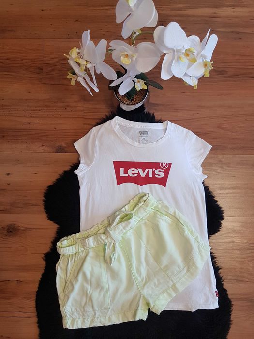 Cudny zestaw:) bluzeczka LEVI'S spodenki roz 146/152