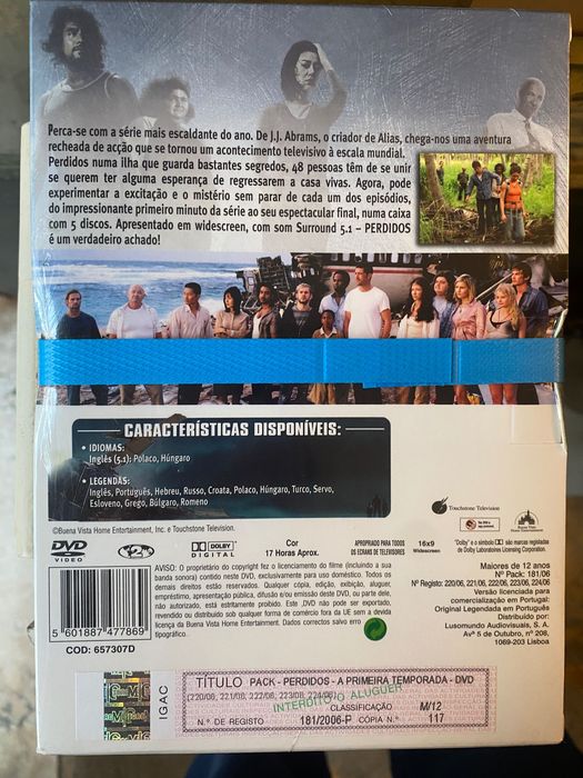 Perdidos (Lost) Primeira temporada completa DVD selado