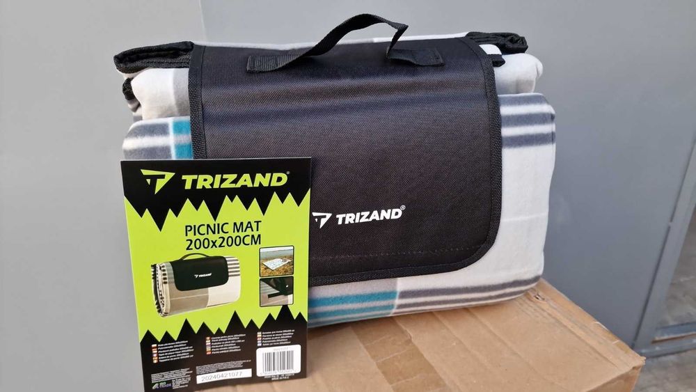 Великий туристичний водостійкий флісовий килимок Trizand 2 х 2м Ковдра