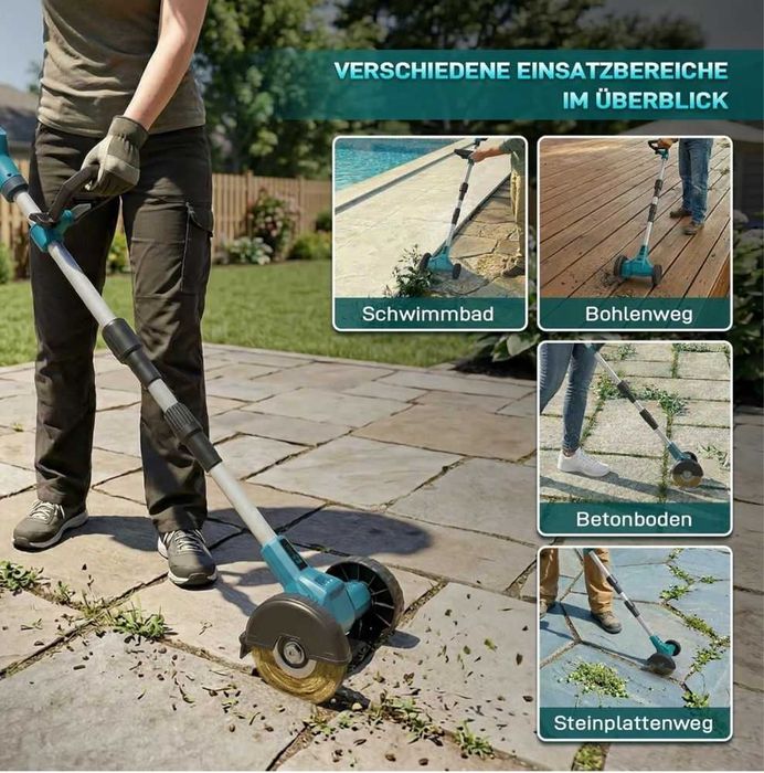 Bezprzewodowa szczotka do kostki brukowej 2 x 18V