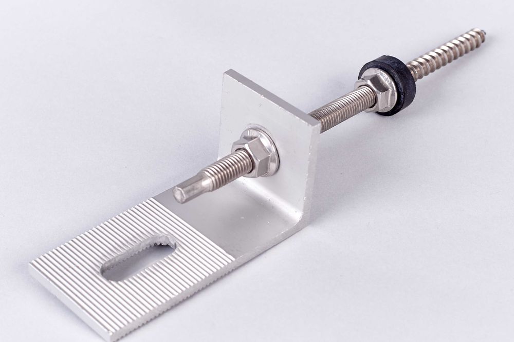 Кронштейн М10х200 для кріплення сонячних панелей алюмінієвих систем.