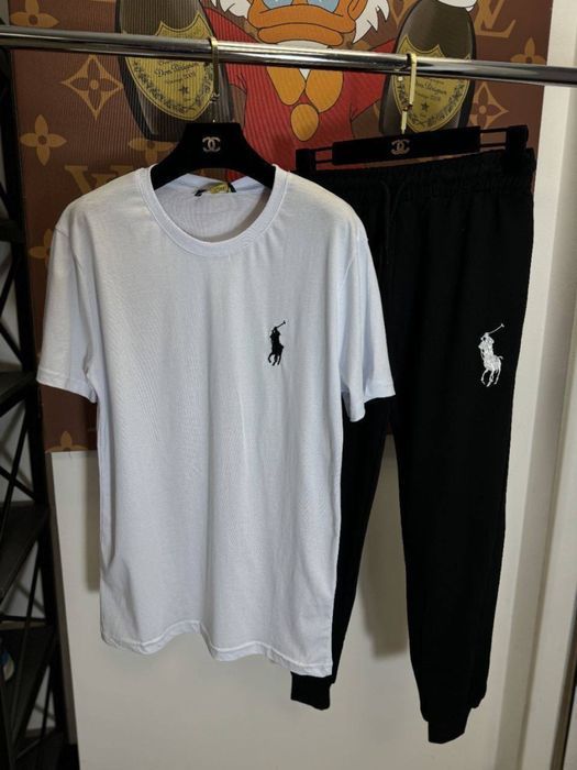 POLO RALPH LAUREN Мужской костюм Ральф черно-белый осень люкс Скидка