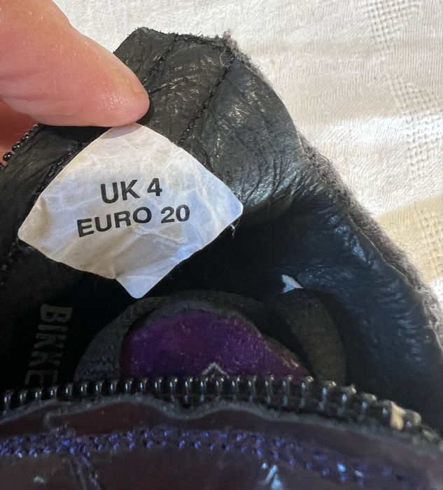 Дитячі черевики-хайтопи Bikkeembergs темно фіолетового кольору