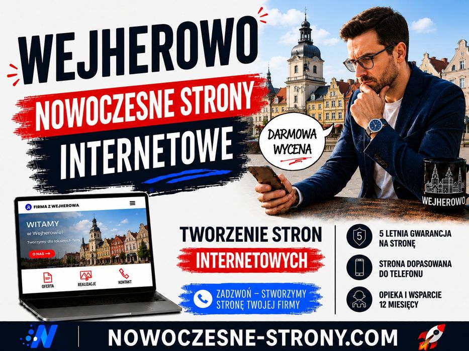 Nowoczesne Strony Internetowe | WordPress z 5-letnią Gwarancją | Opieka Stron 12 miesięcy