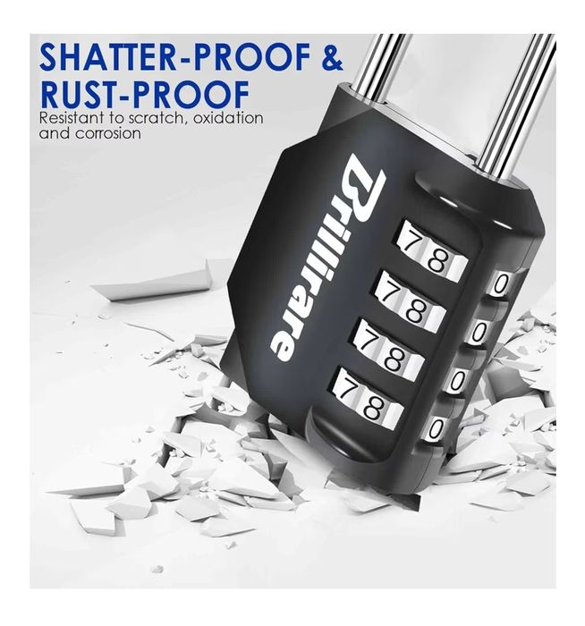 Kłódka na szyfr 4 cyfrowa Brillirare