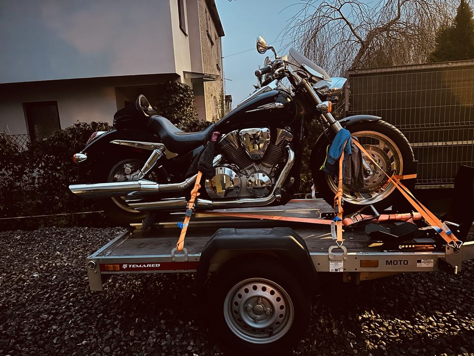 Przyczepka motocyklowa wynajem(motor 1 lub 2, quad) TEMARED MOTO 1-2