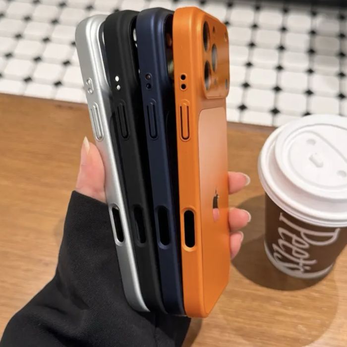 Чохол стиль iPhone 15 / 16 Pro Max оранжевый чехол айфон про макс